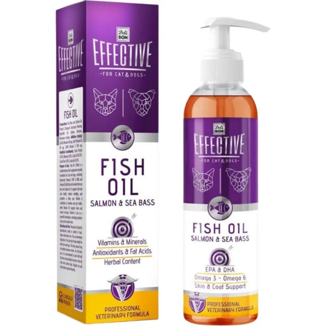 Delibon Fish Oil Kedi ve Köpek Somon Yağı 100 ML