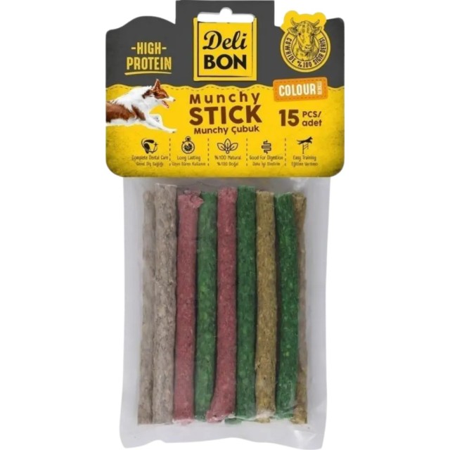 Delibon Munchy Stick Kalın Çubuk Köpek Ödülü 15 Li Paket