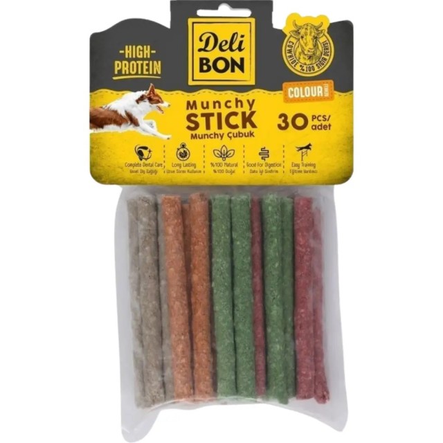 Delibon Munchy Stick Kalın Çubuk Köpek Ödülü 30 Lu Paket