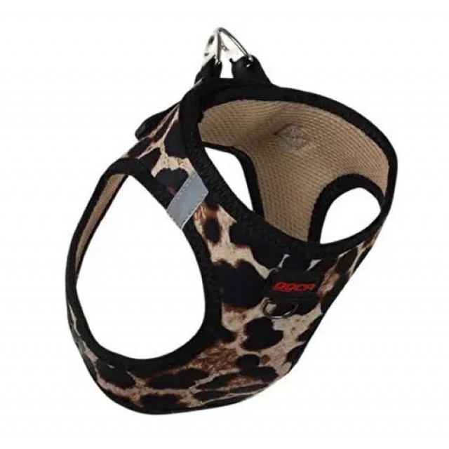 Doca Air Mesh Leopar Desenli Göğüs Tasması XS