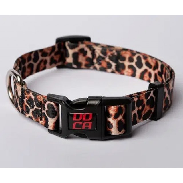 Doca Boyun Tasması Leopar Desenli M 2 cm*32-50cm