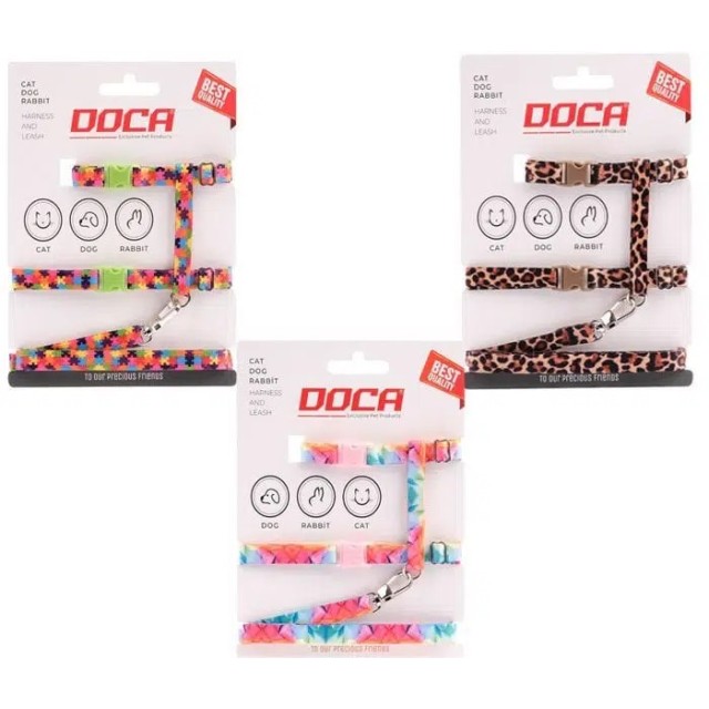Doca premium kedi göğüs tasması takımı