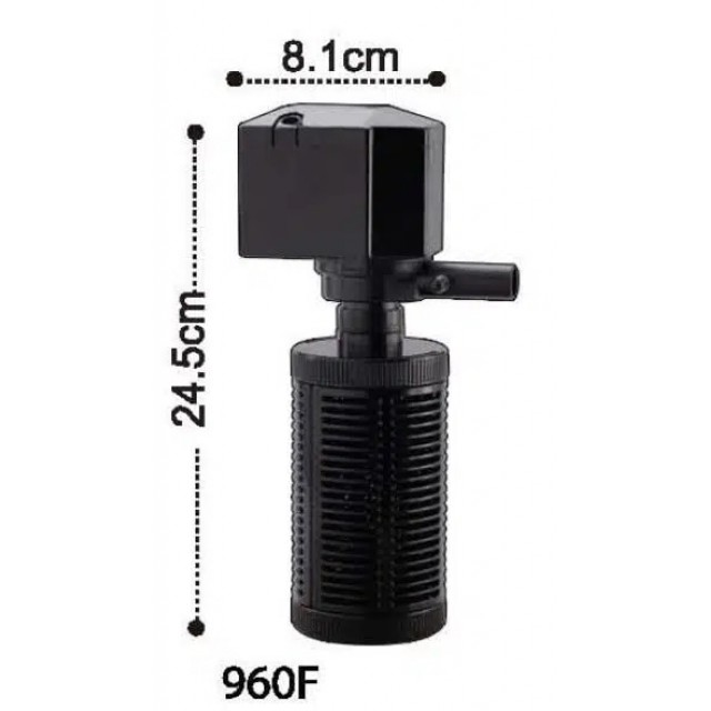 Dophin 960F Akvaryum İç Filtre 470 L/h