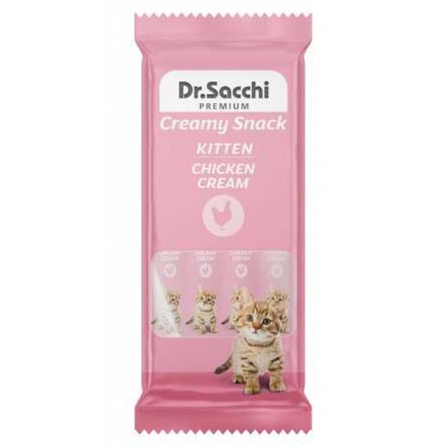 Dr.Sacchi Creamy Tavuklu Yavru Kedi Sıvı Ödülü 4lü