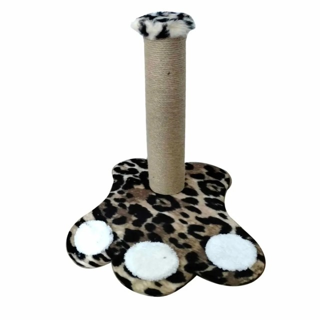 Düz Kedi Tırmalama Pati Altlıklı Leopar Desenli 53cm