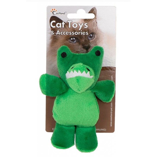 Eastland Kedi Otlu Peluş Timsah Kedi Oyuncağı 12cm