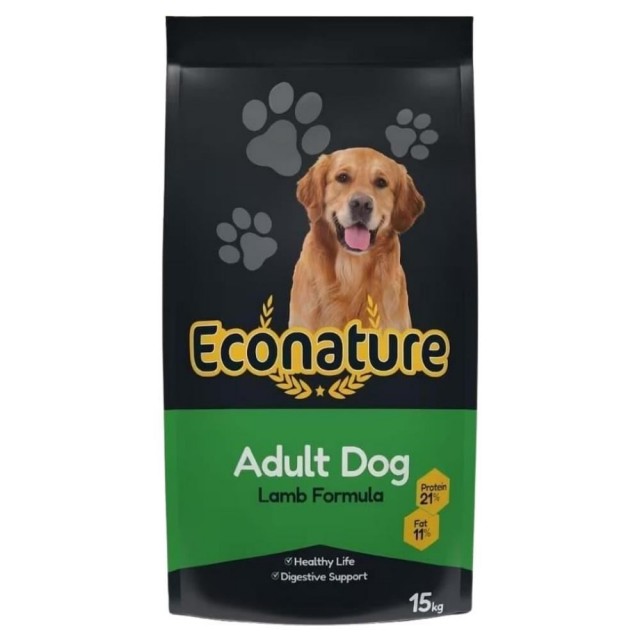 Econature Plus Kuzu Etli Yetişkin Köpek Maması 15 kg