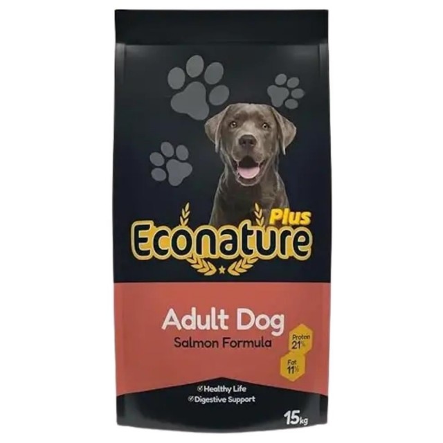 Econature Plus Somonlu Yetişkin Köpek Maması 15 kg