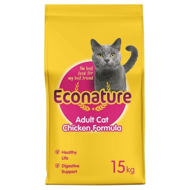 Econature Tavuklu Yetişkin Kedi Maması 15 kg