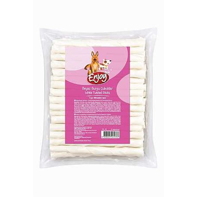 Enjoy Beyaz Burgu Çubuk 7gr (100 Adet)