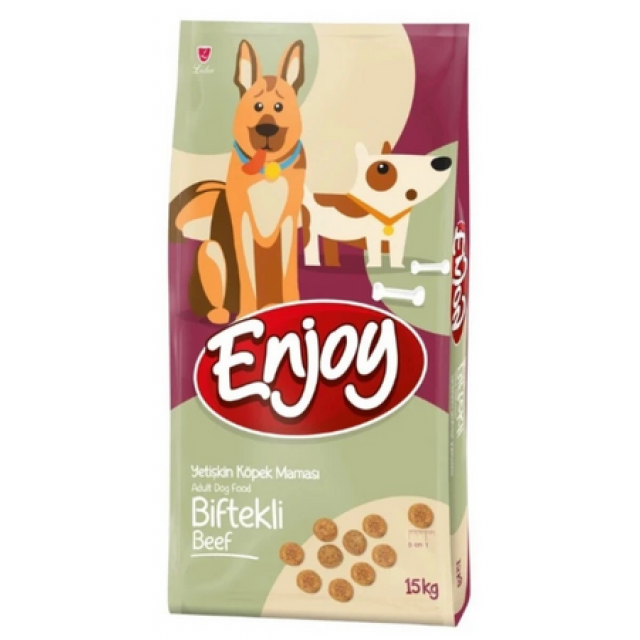 Enjoy Biftekli Yetişkin Köpek Maması 15kg