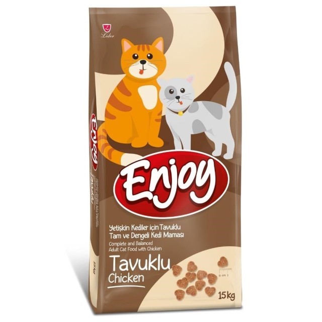 Enjoy Tavuklu Yetişkin Kedi Maması 15 kg