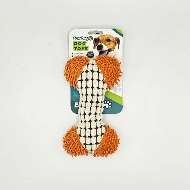 EuroDog Köpek Oyuncağı Peluş Kemik 18x12 Cm