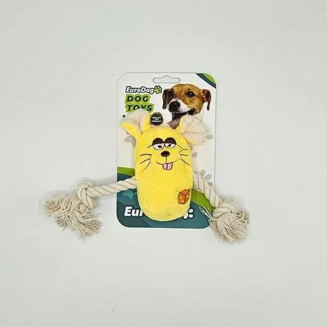Eurodog Peluş İpli Sevimli Hayvanlar Köpek Oyuncağı