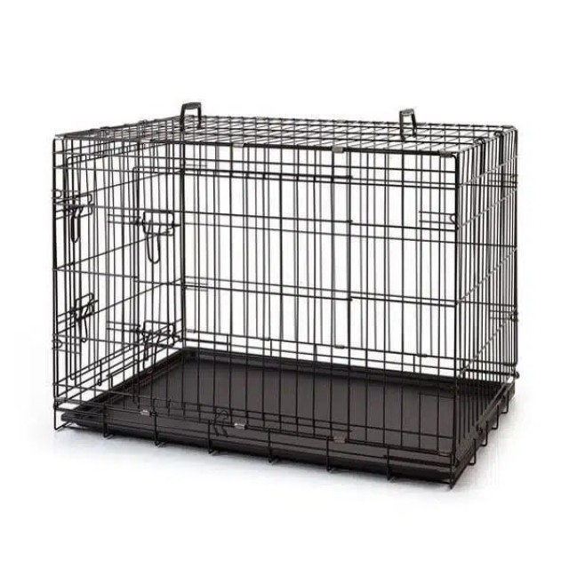 EUROGOLD KÖPEK KAFESİ SİYAH 107*71*78 624AS
