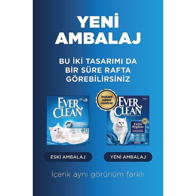 Ever Clean Ekstra Hijyen Güçlü Topaklanan Kokusuz Kedi Kumu 10lt