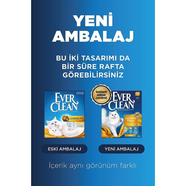 Ever Clean LitterFree Paws Patiye Yapışmayan ve İz Bırakmayan Kedi Kumu 10lt