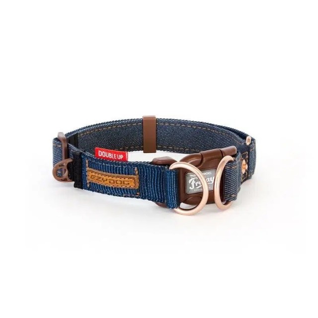 Ezydog Köpek Boyun Tasması Double Up Collar Denim Xl