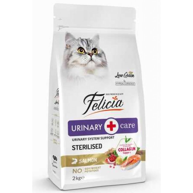 Felicia Düşük Tahıllı Hipoalerjenik Somonlu Kısırlaştırılmış Kedi Maması 2kg