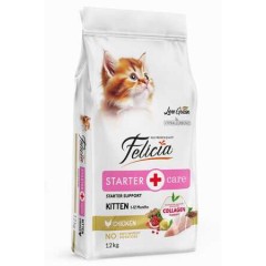 Felicia Düşük Tahıllı Hipoalerjenik Tavuklu Yavru Kedi Maması 12kg