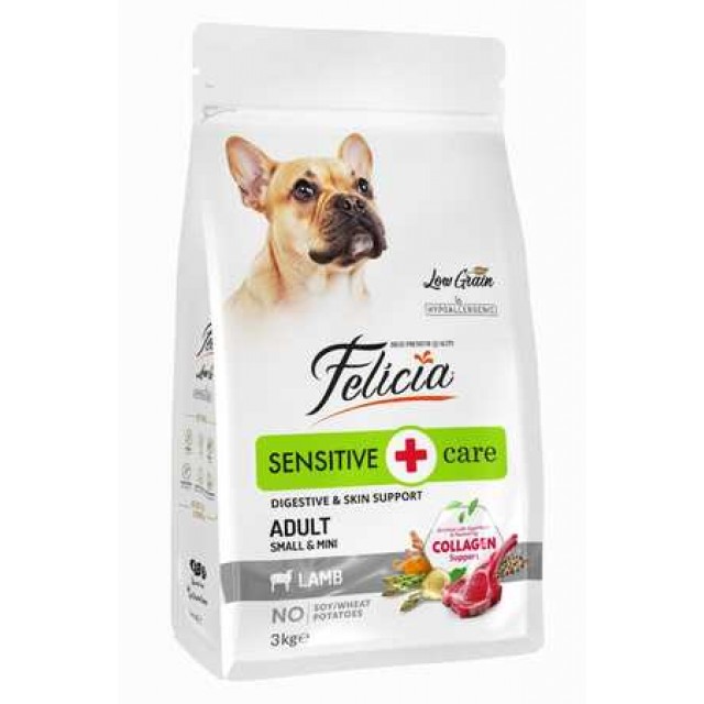 Felicia Düşük Tahıllı Hipoalerjenik Kuzu Etli Küçük Irk Yetişkin Köpek Maması 3kg