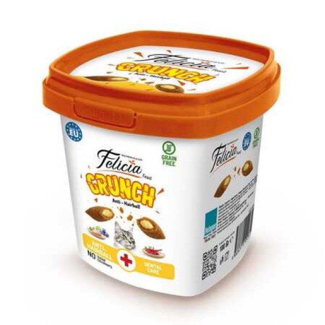 Felicia Anti Hairball Tavuk Etli Yaban Mersinli ve Sütlü Kedi Crunch Ödül Maması 100gr