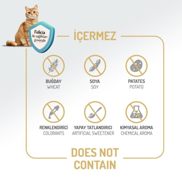 Felicia Somonlu Az Tahıllı Kısır Kedi Maması 12 kg