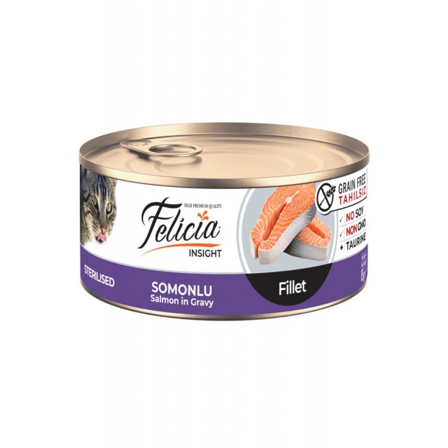 Felicia Somonlu Kısırlaştırılmış Kedi Konservesi 85gr
