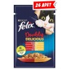 Felix Çifte Lezzet Sığır Etli ve Kümes Hayvanlı Kedi Konservesi 26x85gr 26lı
