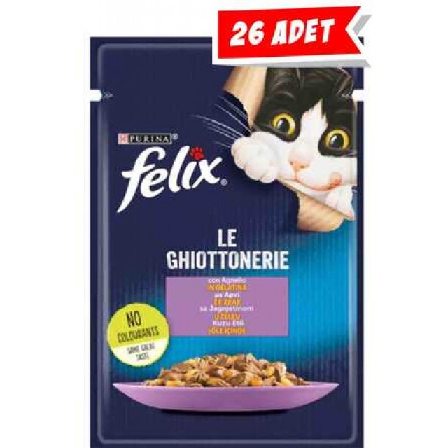 Felix Kuzu Etli Yetişkin Kedi Konservesi 26x85gr 26lı