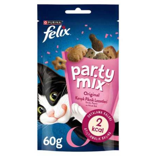 Felix Party Mix Original Karışık Piknik Lezzetleri Kedi Ödül Maması 60gr
