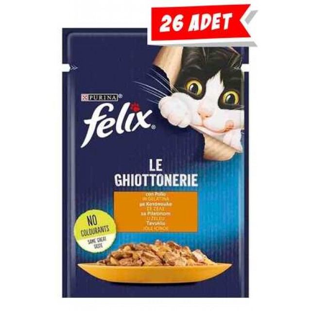 Felix Tavuklu Yetişkin Kedi Konservesi 85gr (26 Adet)
