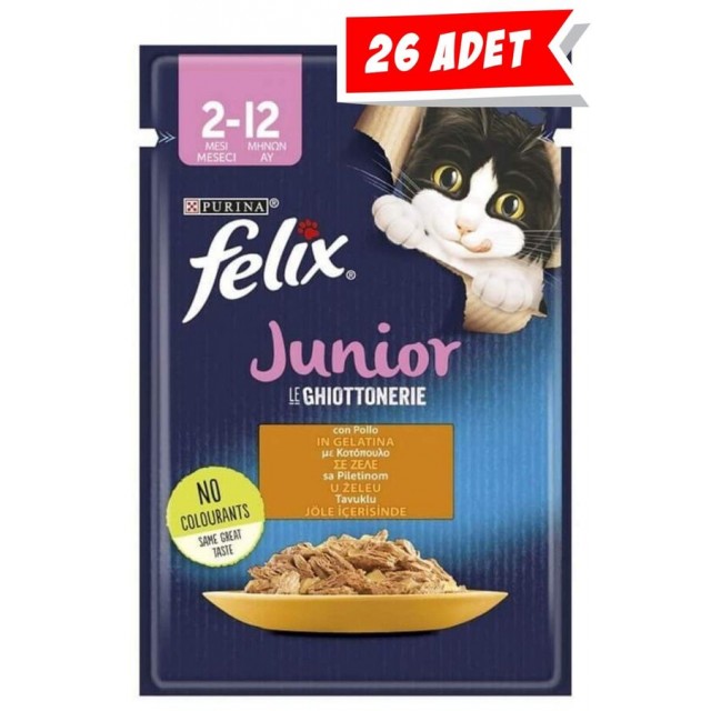 Felix Tavuk Etli Yavru Kedi Konservesi 85gr (26 Adet)