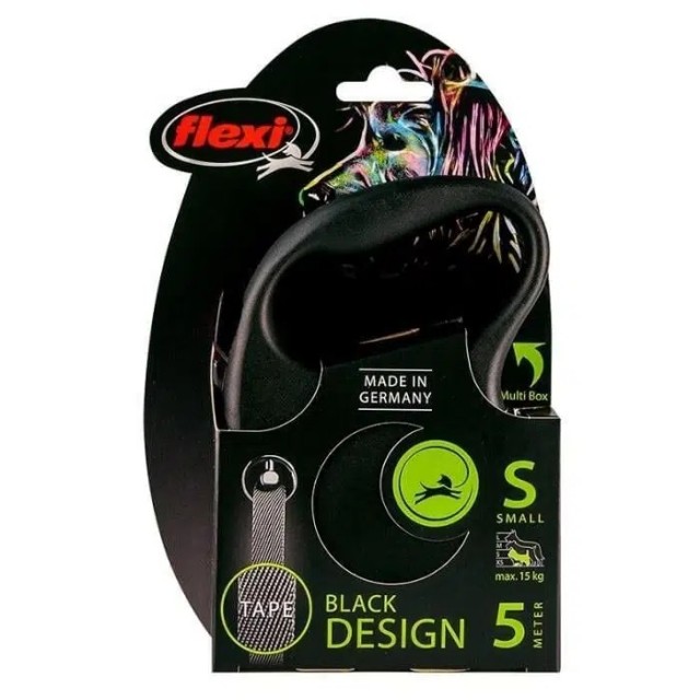 Flexi Black Design Siyah S Şerit (5 Metre)