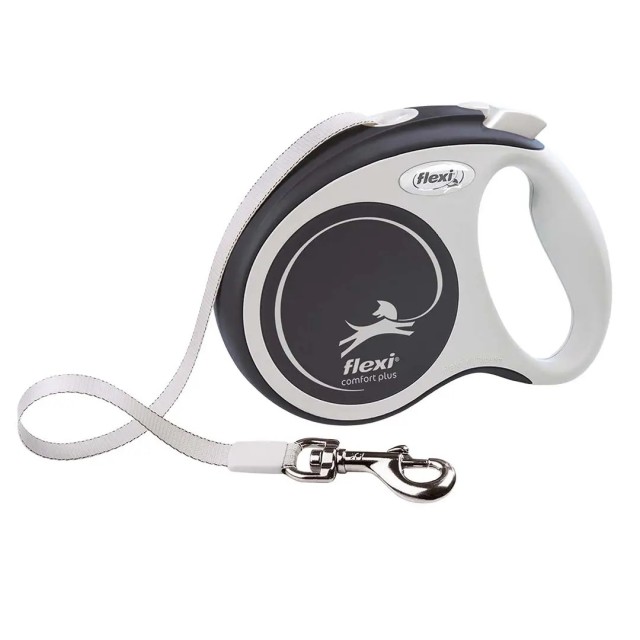Flexi Comfort Plus L Şerit Antrasit Otomatik Köpek Gezdirme Tasması 5M