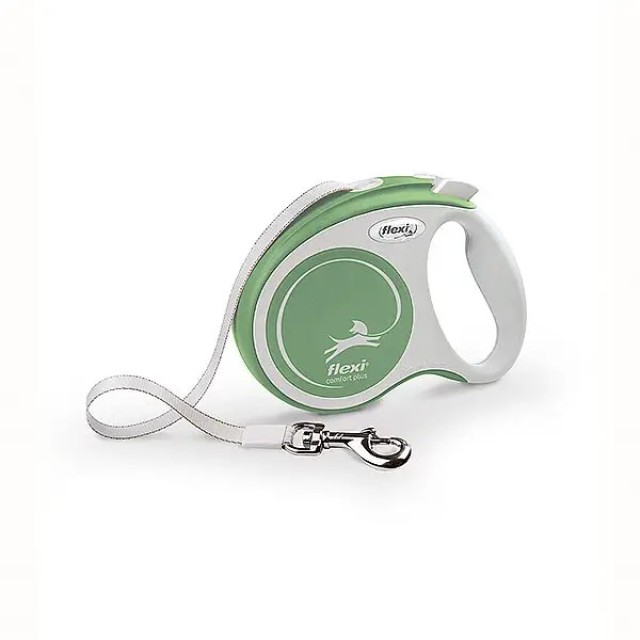 Flexi Comfort Plus Otomatik Şerit Köpek Gezdirme Kayışı 5m Açık Yeşil S