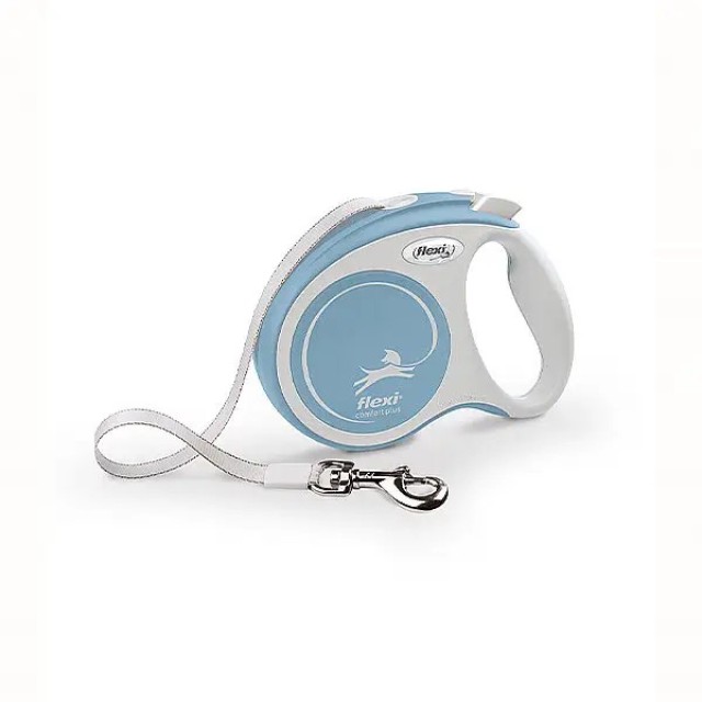 Flexi Comfort Plus Otomatik Şerit Köpek Gezdirme Kayışı 5m Mavi S