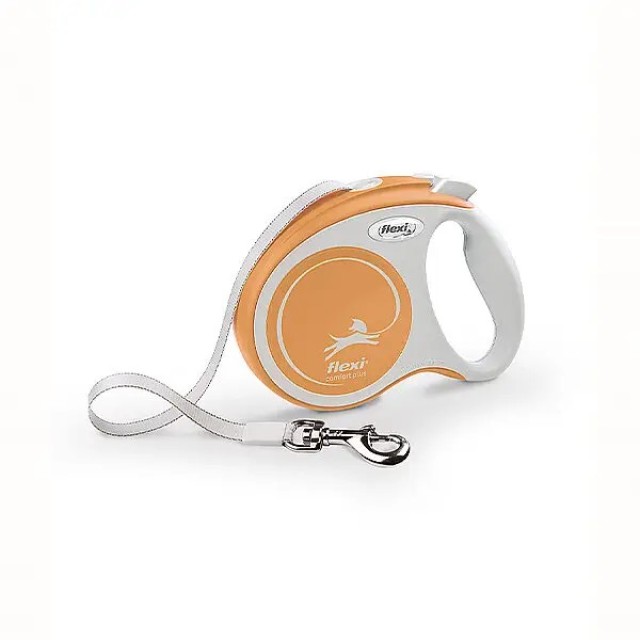 Flexi Comfort Plus Otomatik Şerit Köpek Gezdirme Kayışı 5m Sarı S