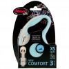 Flexi New Comfort Otomatik Şerit Gezdirme Kayışı 3 Metre X-Small Açık Mavi