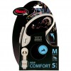 Flexi New Comfort Otomatik Şerit Gezdirme Kayışı 5 Metre Medium Siyah