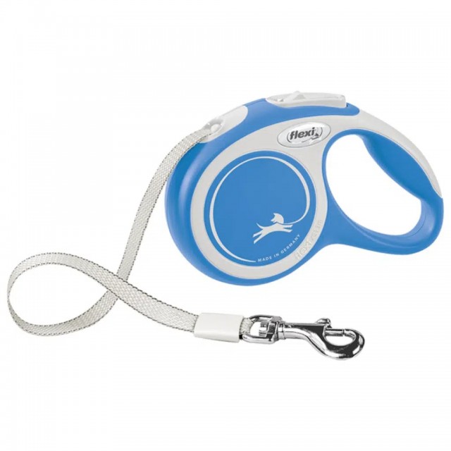 Flexi New Comfort Otomatik Şerit Gezdirme Kayışı 5 Metre Small Mavi