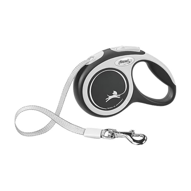 Flexi New Comfort Otomatik Şerit Tasma 5 m Large Siyah