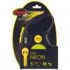 Flexi New Neon Otomatik Şerit Gezdirme Kayışı 5 Metre Medium Sarı