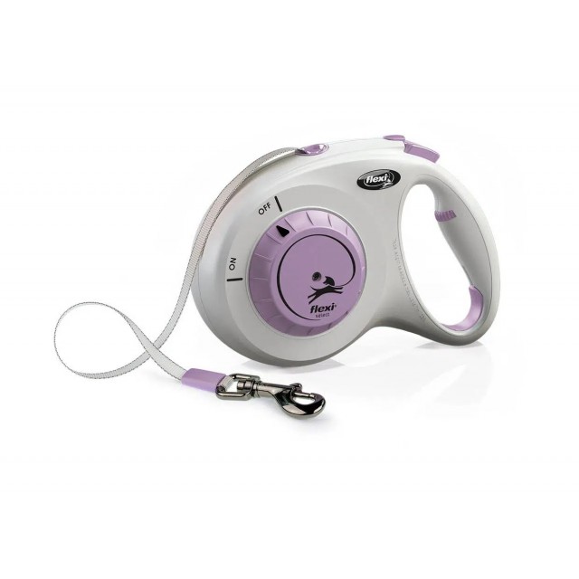 Flexi Select Lila Şerit Tasma 7 M