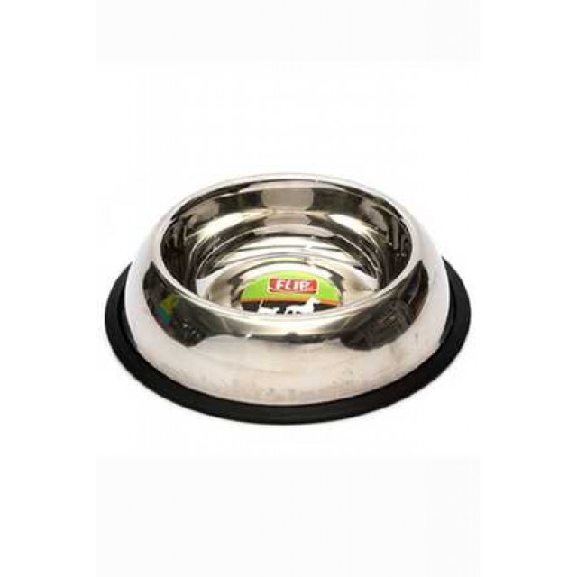 Flip Kedi ve Köpekler İçin Kaydırmaz Tabanlı Çelik Mama Kabı 720ml