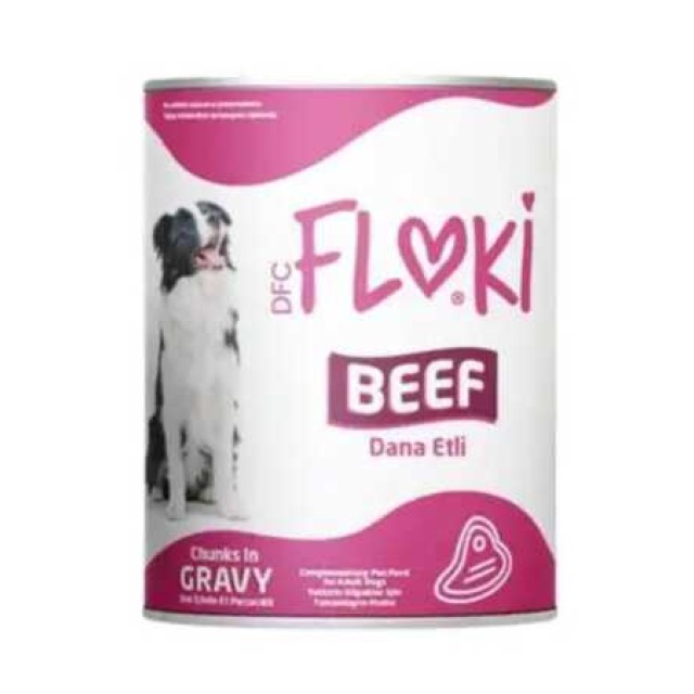 Floki Dana Etli Sos İçinde Yetişkin Köpek Konservesi 400gr