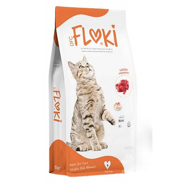 Floki Kuzulu Yetişkin Kedi Maması 15kg