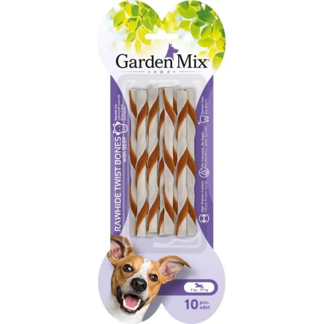 Garden Mıx Dana Etli Burgu Çubuk Kemik S 10 lu