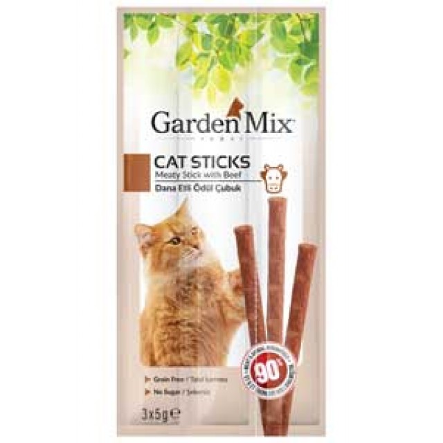 Garden Mix Dana Etli Kedi Ödül Çubuğu 3x5gr