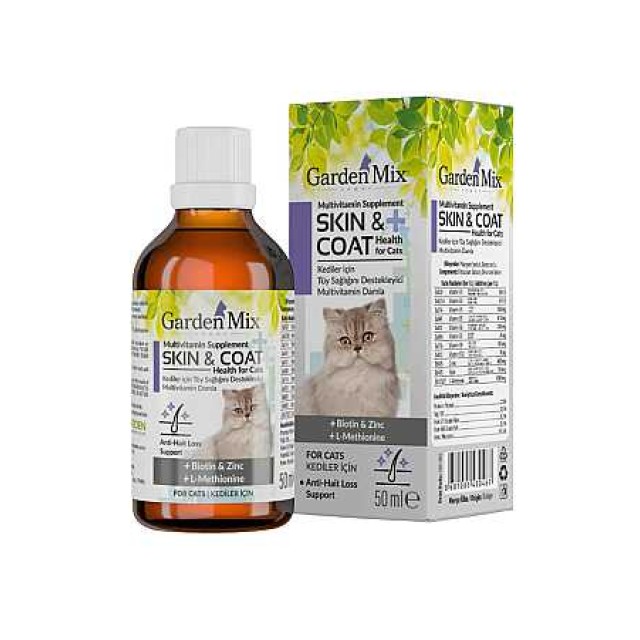 Garden Mix Kediler İçin Tüy Sağlığı Destekleyici Multivitamin Damla 50ml